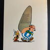 Asterix Erstauflage Softcover (Ehapa Verlag, ab 1968) Album 13: Kupferkessel mit loser Beilage und doppel eingebundener Arnie Seite. Unikatverdächtig 