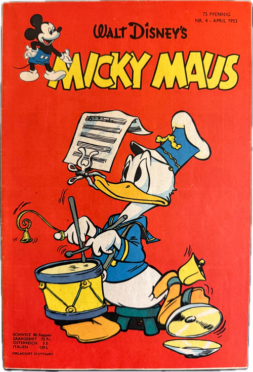Micky Maus Jahrgang 1953 Nummer  4 (Ehapa Verlag ab 1951)