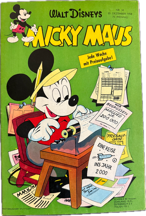 Micky Maus Jahrgang 1965(Ehapa Verlag ab 1951) Nummer 50