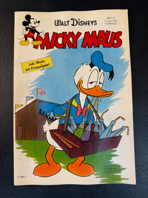 Micky Maus Jahrgang 1960 (Ehapa Verlag ab 1951) Nummer 20