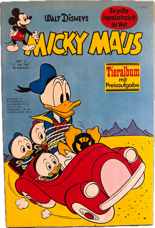 Micky Maus Jahrgang 1967 (Ehapa Verlag ab 1951) Nummer 21
