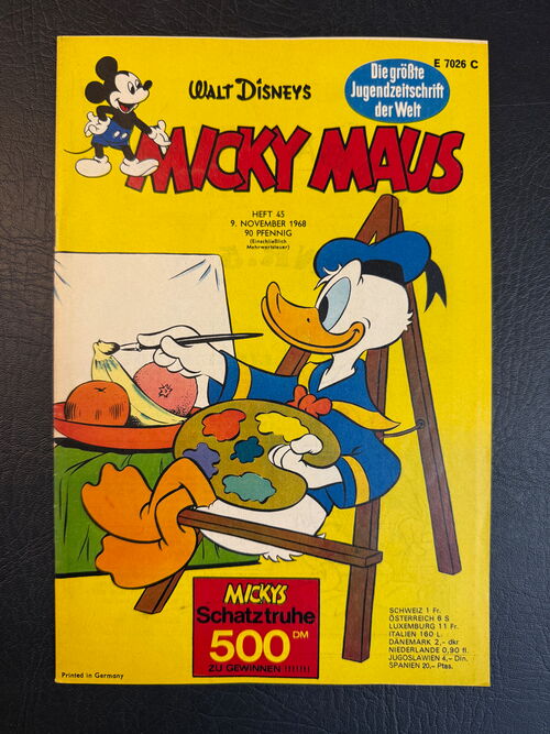 Micky Maus Jahrgang 1968 (Ehapa Verlag ab 1951) Nummer 45