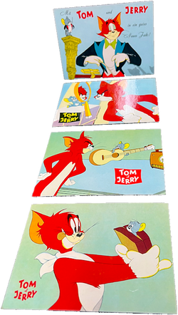 Tom und Jerry, 4er Postkartenset zur Serie 