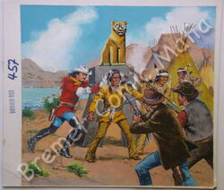 Buffalo Bill Originaltitelbildzeichnung zu Heft 457