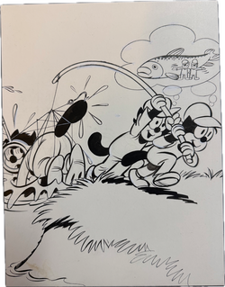 Felix Zeichner Heinz Fechner (1920-2004) - Comicoriginalzeichnung des Felix Titelbildes von Heft 726 (Bastei Verlag)