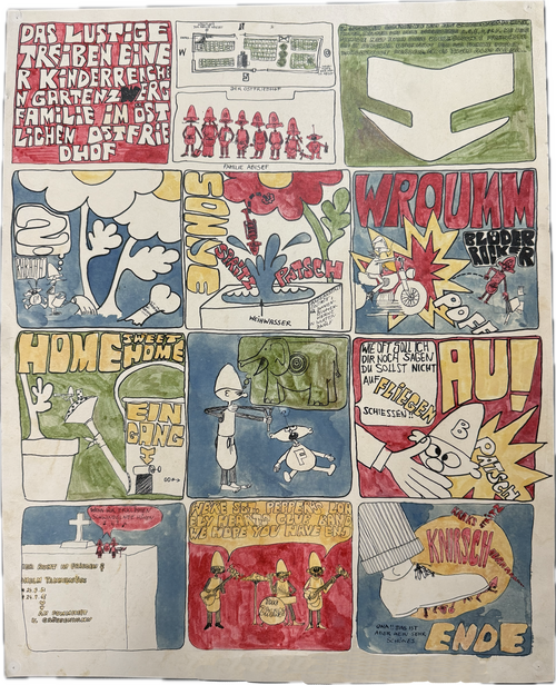 Underground Originalzeichnung - Wohl späte 60er Jahre