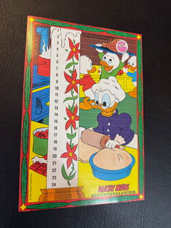 Micky Maus Beilage Adventskalender aus Heft 48 von 1975