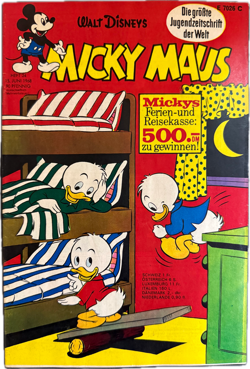 Micky Maus Jahrgang 1968 (Ehapa Verlag ab 1951) Nummer 24 mit Klappseiten