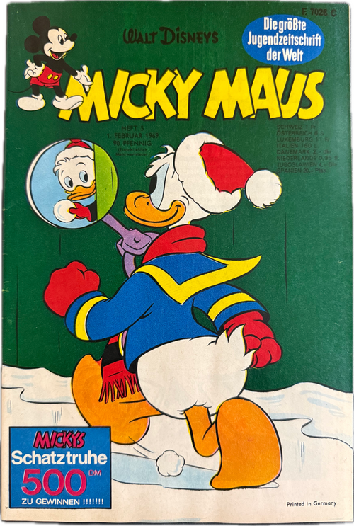 Micky Maus Jahrgang 1969 (Ehapa Verlag ab 1951) Nummer  5