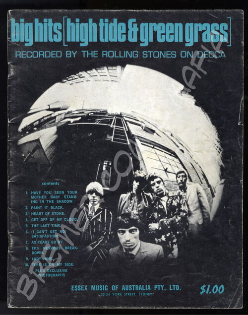 The Rolling Stones - Big Hits - High Tide & Green Grass   - Magazin mit Noten - Australia Version (Artikel 367)