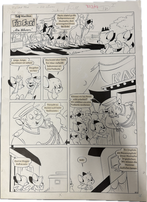 Fix und Foxi siebenseitige Originalstory aus Heft 323