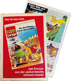 Fix und Foxi Super Tip Top - 8seitiges Werbepromoheft aus dem Jahr 1967