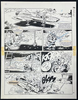 Mischa „Jagd nach dem Laser“ Originalseite 22 aus Fix und Foxi 22.Jahrgang Heft 51