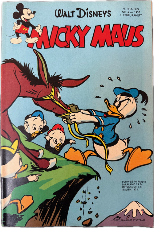 Micky Maus Jahrgang 1957 Nummer  4 (Ehapa Verlag ab 1951)