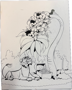 Felix Zeichner Heinz Fechner (1920-2004) - Comicoriginalzeichnung des Felix Titelbildes von Heft 780 (Bastei Verlag)