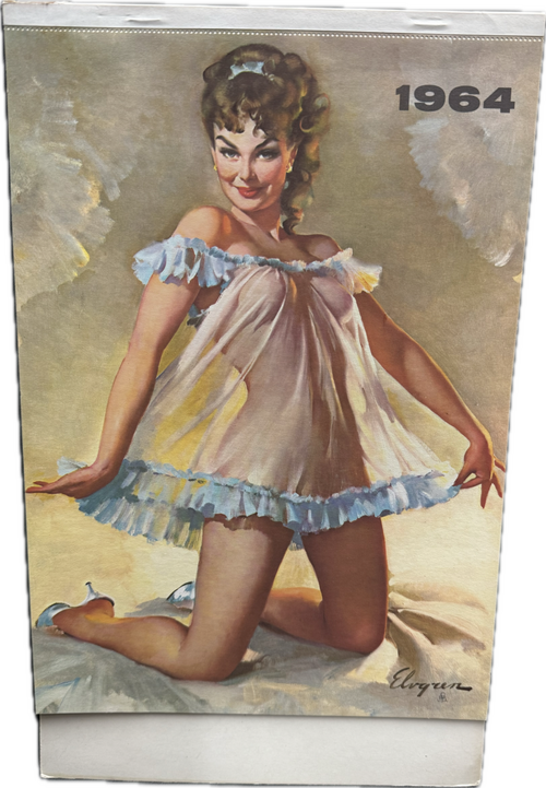 Pin-Up Kalender aus dem Jahr 1964