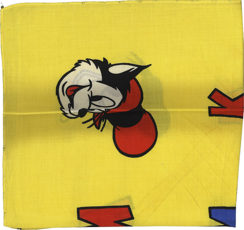 Micky Maus Klub Auffaltbares Halstuch mit Disneymotiven aus dem Jahr 1956