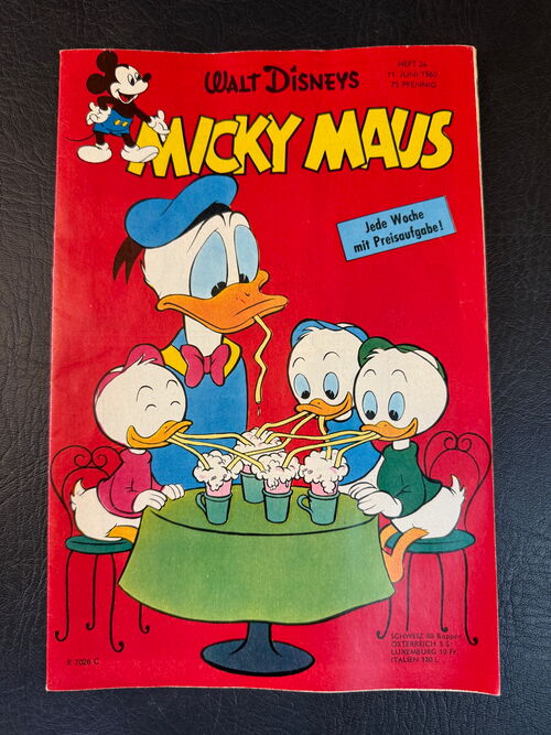 Micky Maus Jahrgang 1960 (Ehapa Verlag ab 1951) Nummer 24