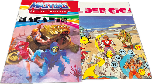 Masters of the Universe Magazin Mit seltenen losen Spielposter