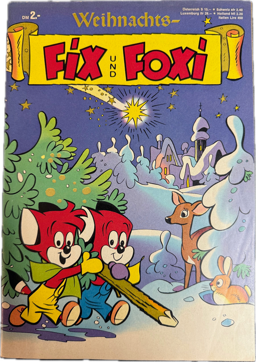 Fix und Foxi Sonderheft Weihnachten 1972 Farbvariante lila - Unikatverdächtig