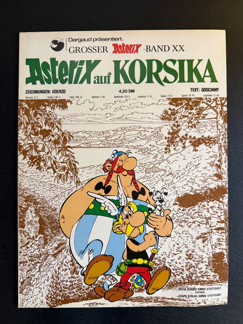 Asterix Erstauflage Softcover (Ehapa Verlag, ab 1968) Heft: 20 Auf Korsika (mit seltener Beilage)