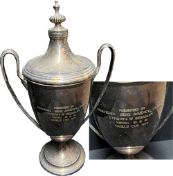 Mercedes Benz Agency Zypern Werbeehrenpokal für die Deutsche Fußballnationalmannschaft aus dem Jahr 1968