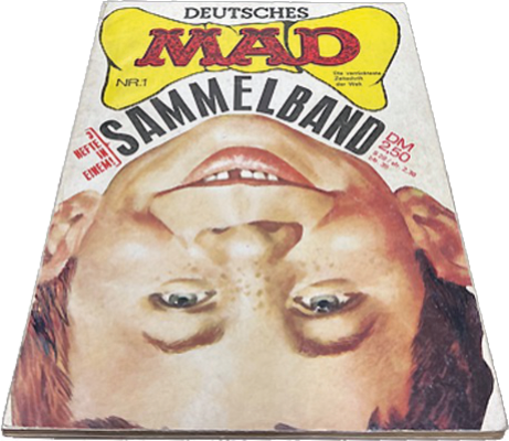 MAD Sammelband 1 mit drei Heften (Umgedrehter Kopf-Cover) Absolute Rarität!