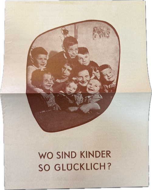 Micky Maus Beilage SOS Kinderdorf (braun) von 1958 aus Heft 22