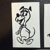 Felix Zeichner Heinz Fechner (1920-2004) - 7 kleine Farbfigurzeichnungen im Comicstil auf Künstlerkarton