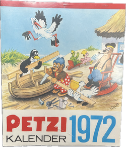 Petzi Kalender aus dem Jahr 1972