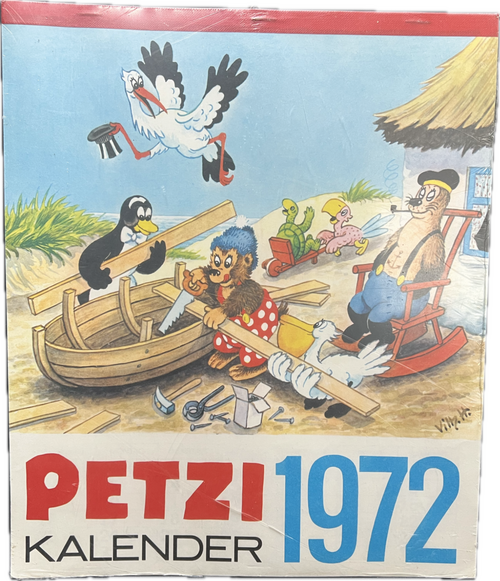 Petzi Kalender aus dem Jahr 1972