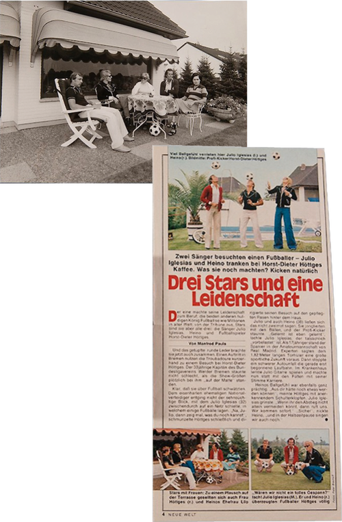 Heino, Julio Iglesias und Fußballer Horst-Dieter Höttges