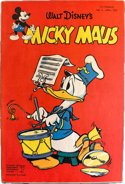 Micky Maus Jahrgang 1953 Nummer  4 (Ehapa Verlag ab 1951)