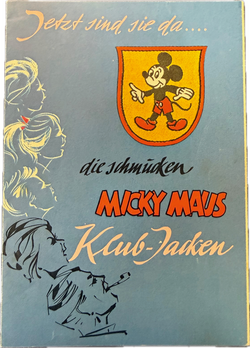 Micky Maus 1961 - Klub Jacken Beilage aus Heft 3