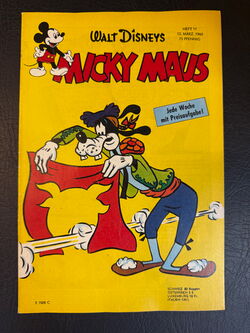 Micky Maus Jahrgang 1960 (Ehapa Verlag ab 1951) Nummer 11