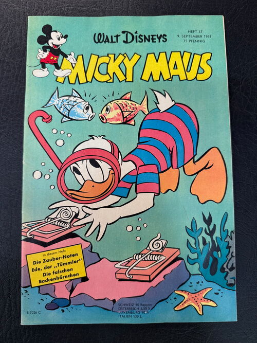 Micky Maus Jahrgang 1961 Nummer 37 (Ehapa Verlag ab 1951)