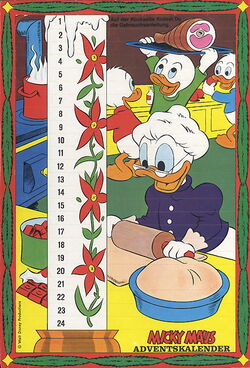 Micky Maus Jahrgang 1973 Adventskalender aus Heft 48  (Ehapa Verlag ab 1951)