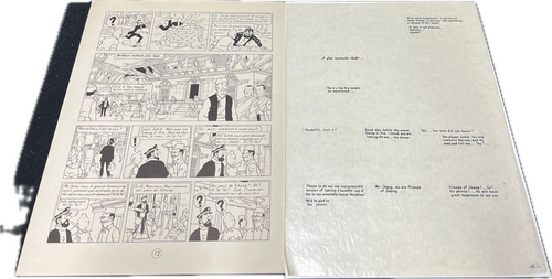 Original Handlettering - Tim der pfiffige Reporter (Casterman)