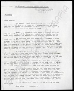 Rolling Stones  - Original-Fan-Club-Schreiben der 60er Jahre (Motiv 280)