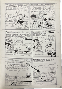 Der Kolumbusfalter - Originalseite 54 aus dem legendären Lustigen Taschenbuch 1