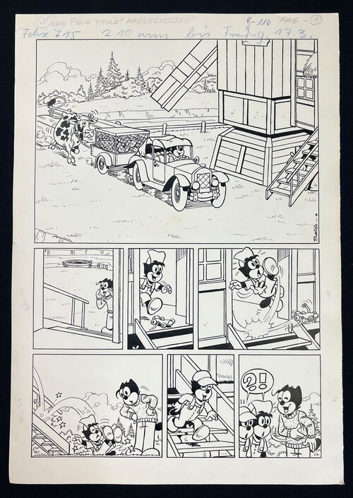 Felix „Kummer mit dem Vieh“ - 8seitige Originalstory aus Heft 715 (Bastei Verlag)