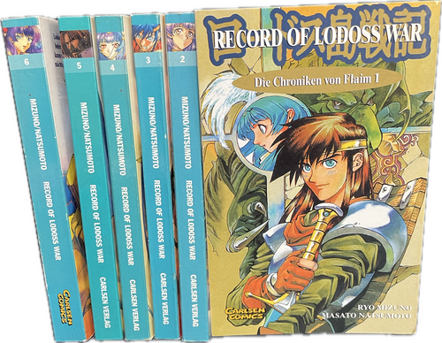 Record of lodoss war - Die Chroniken von Flaim 1.Auflage Nr 1-6 komplett