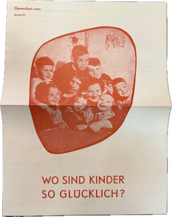 Micky Maus Beilage SOS Kinderdorf (rötlich braun) von 1958 aus Heft 27