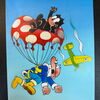 Felix Zeichner Heinz Fechner (1920-2004) - Comicoriginalcoverzeichnung mit “Clever & Smart” (Bastei Verlag)