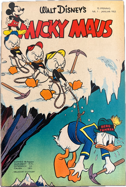 Micky Maus Jahrgang 1953 Nummer 1 -  (Ehapa Verlag ab 1951) Sensation!