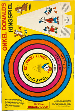 Micky Maus Beilage Ringspielbeilage von 1968 aus Heft 22