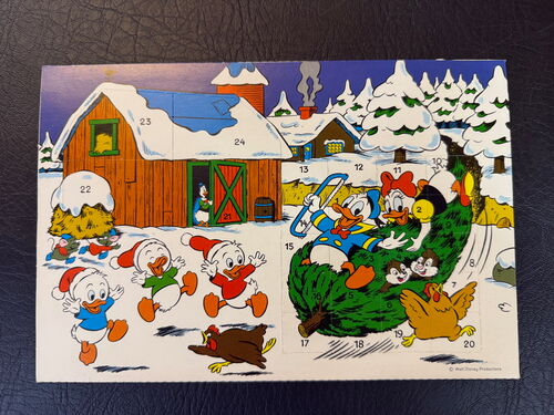 Micky Maus Beilage  Adventskalenderbeilage von 1971 aus Heft 48