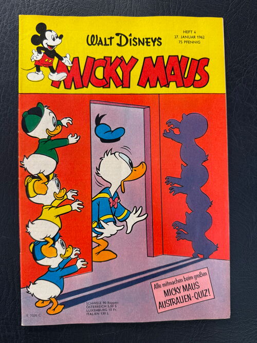Micky Maus Jahrgang 1962 Nummer 04 (Ehapa Verlag ab 1951)