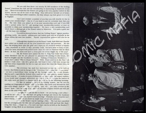 Rolling Stones  - Original-Fan-Club-Broschüre der 60er Jahre (Motiv 275)