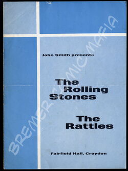 Rolling Stones  - Original Programmheft zum Konzert vom 12.04.1964 in der Fairfield Hall in Croydon (Motiv 321)